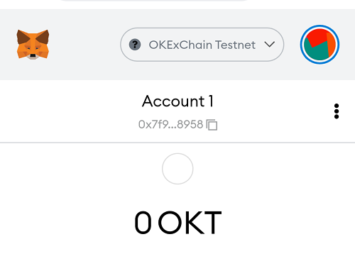okex chain testnet metamask